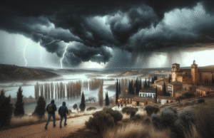 Alerta meteorológica en el Valle del Tajo: viento fuerte, tormentas y descenso de temperaturas ponen en aviso a la región