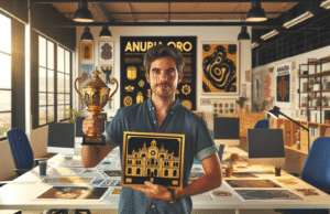 Lucas Fernández gana el Premio Anuaria de Oro y lleva el diseño gráfico de Talavera al más alto nivel