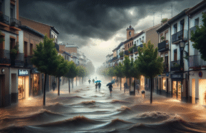 Lluvias intensas y fuertes vientos azotan Talavera: situación actual y previsiones meteorológicas