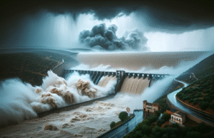 Borrasca Kristin en Cazalegas: Apertura de compuertas y alerta activa en el río Tajo por fuertes lluvias