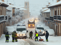 Alerta meteorológica en Castilla-La Mancha: 16 incidencias por nieve registradas durante la madrugada