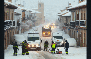 Alerta meteorológica en Castilla-La Mancha: 16 incidencias por nieve registradas durante la madrugada