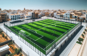 Nuevo césped artificial en el campo de fútbol de Torrijos mejora instalaciones deportivas municipales