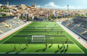 Nuevo césped artificial en el campo de fútbol de Torrijos mejora las instalaciones deportivas municipales