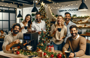 Café corporativo para empresas: cómo Servint Soluciones mejora el ambiente laboral en Navidad